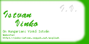 istvan vinko business card