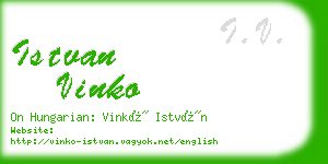 istvan vinko business card